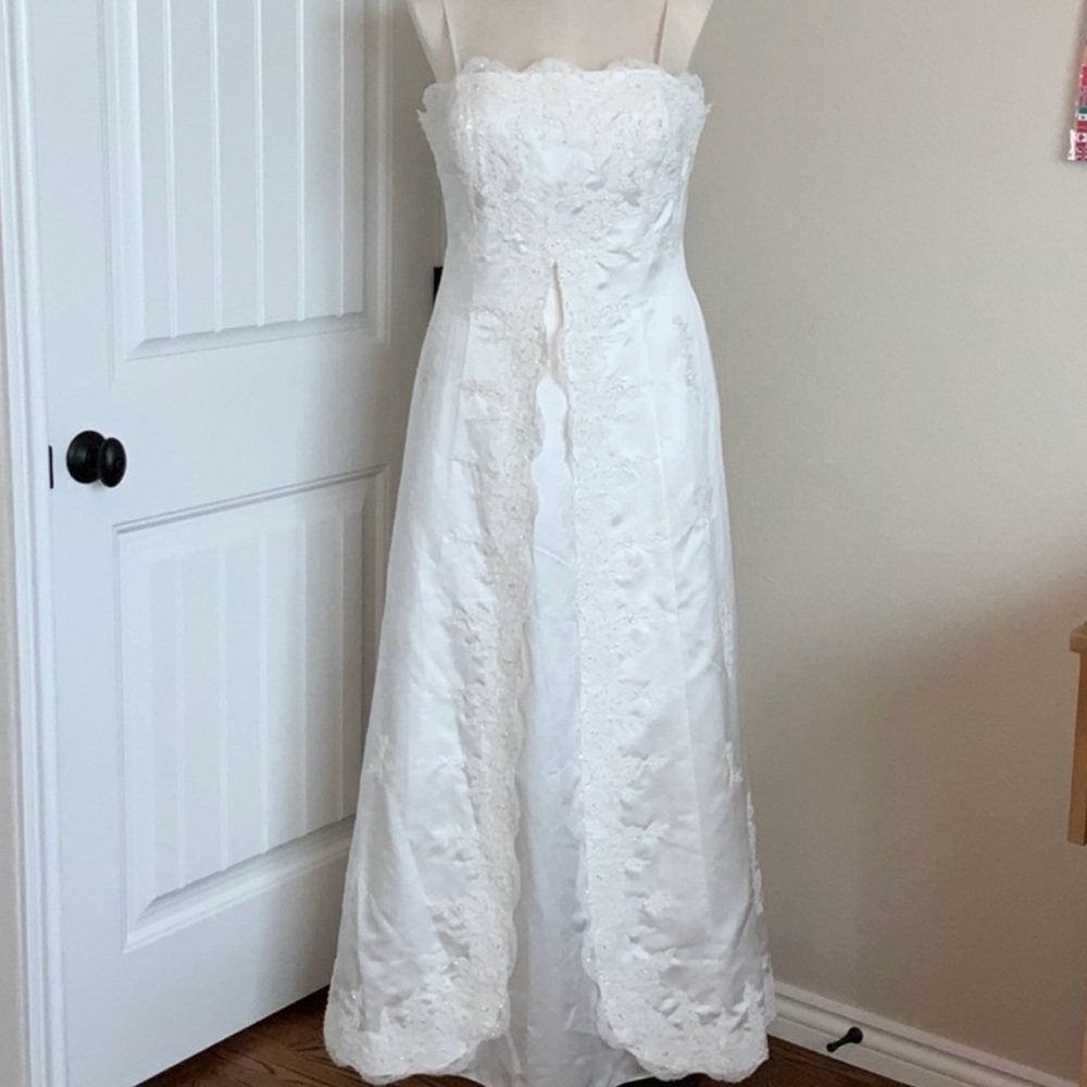 Aspeed Ivory Satin Dress